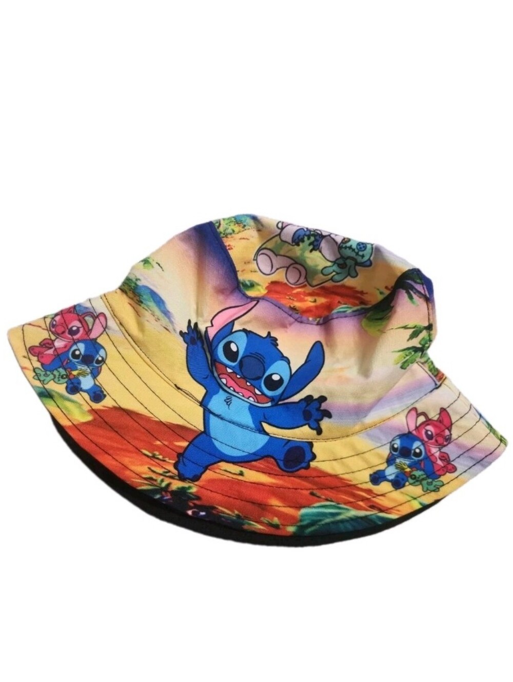 Stitch Kids Bucket Sun Hat Head Disney Beach Protection Swim Travel Girls Boys